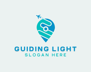 Travel Agency GPS Pin  logo design