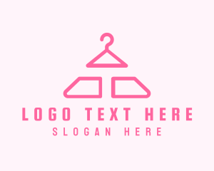 Pink Hanger Letter T logo