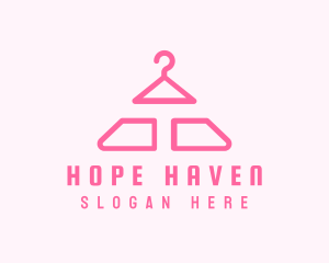 Pink Hanger Letter T logo