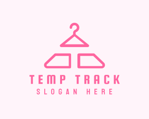 Pink Hanger Letter T logo design