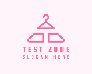 Pink Hanger Letter T logo design