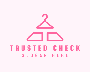 Pink Hanger Letter T logo design