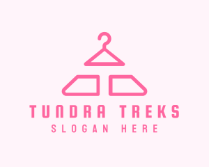 Pink Hanger Letter T logo design