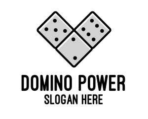 Heart Domino Dice logo