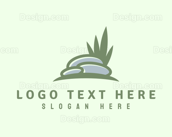 Garden Lawn Grass Logo