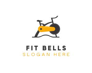 Exercise Fitness Bike logo design