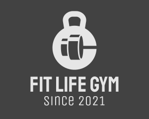 Fitness Gym Dumbbell logo