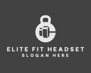 Fitness Gym Dumbbell logo design