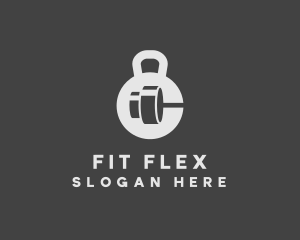 Fitness Gym Dumbbell logo design