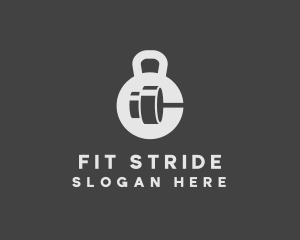 Fitness Gym Dumbbell logo design