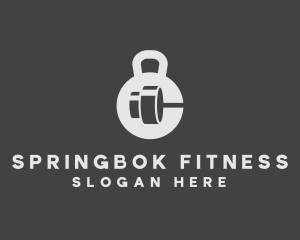 Fitness Gym Dumbbell logo design