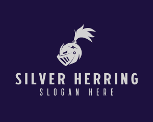 Silver Knight Helmet logo design