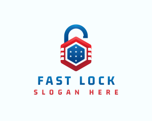 Lock Protection Security logo design