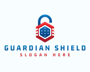 Lock Protection Security logo design