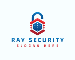 Lock Protection Security logo design