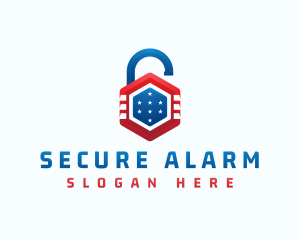 Lock Protection Security logo design