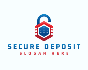 Lock Protection Security logo design