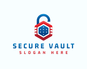 Lock Protection Security logo design