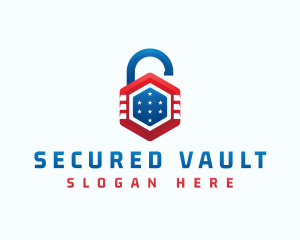 Lock Protection Security logo design