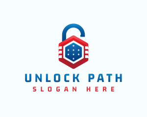 Lock Protection Security logo design