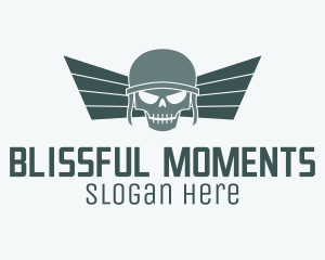 Wing Skull Airforce Logo