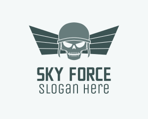 Wing Skull Airforce logo