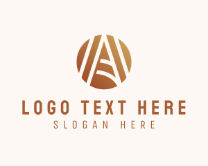 Modern Elegant Letter A logo design
