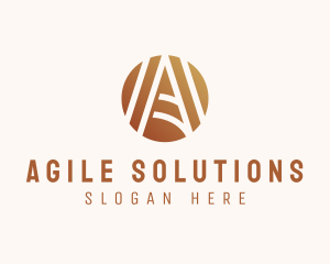 Modern Elegant Letter A logo design