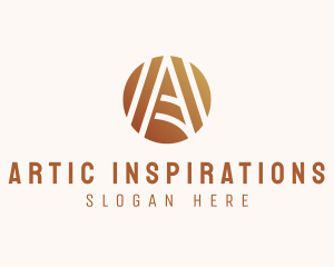 Modern Elegant Letter A logo design