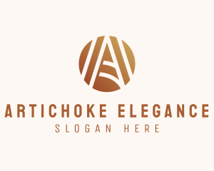 Modern Elegant Letter A logo design