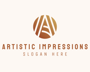 Modern Elegant Letter A logo design