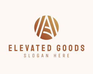 Modern Elegant Letter A logo design