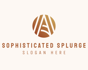 Modern Elegant Letter A logo design