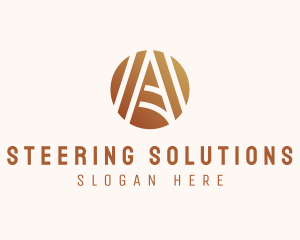 Modern Elegant Letter A logo design