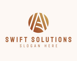 Modern Elegant Letter A logo design