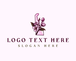 Delaware Blossom Flower logo