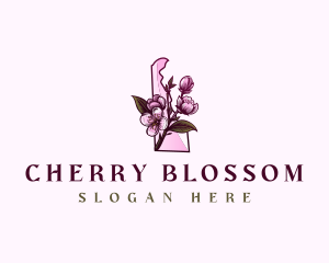 Delaware Blossom Flower logo design