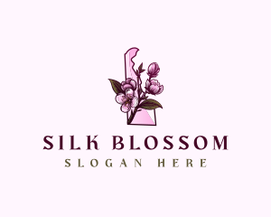 Delaware Blossom Flower logo design