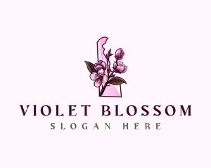 Delaware Blossom Flower logo design