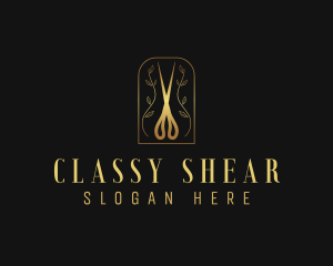 Beauty Salon Shears logo design