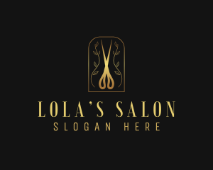 Beauty Salon Shears logo design