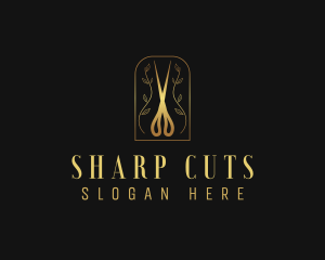 Beauty Salon Shears logo design