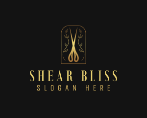 Beauty Salon Shears logo design