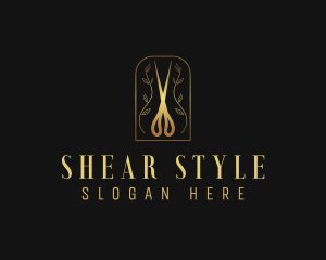 Beauty Salon Shears logo design