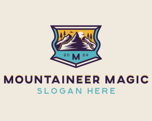 Mountain Hiking Adventure logo design