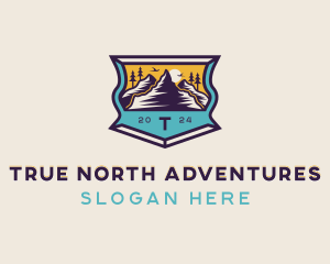 Mountain Hiking Adventure logo design