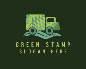 Green Leaf Truck logo design