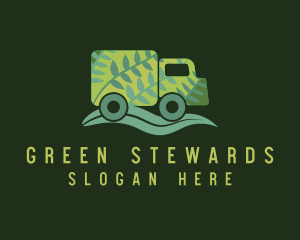 Green Leaf Truck logo design