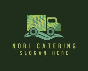 Green Leaf Truck logo design