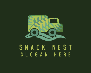 Green Leaf Truck logo design